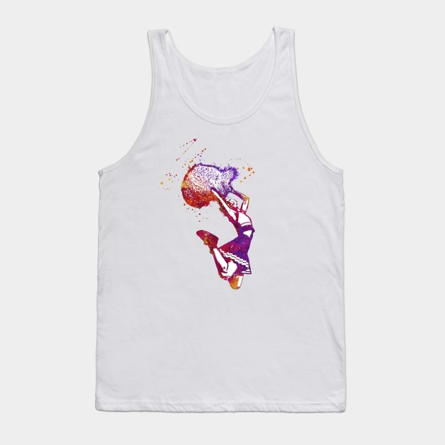 Cheeleader jumping with pom poms - 02 Tank Top by SPJE Illustration Photography